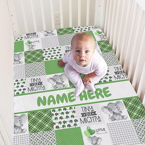 Miniatura 5 de Sábanas personalizadas para cuna de bebé con nombre, sábanas ajustadas personalizadas para cuna deportiva de rugby para bebés, juegos de ropa de