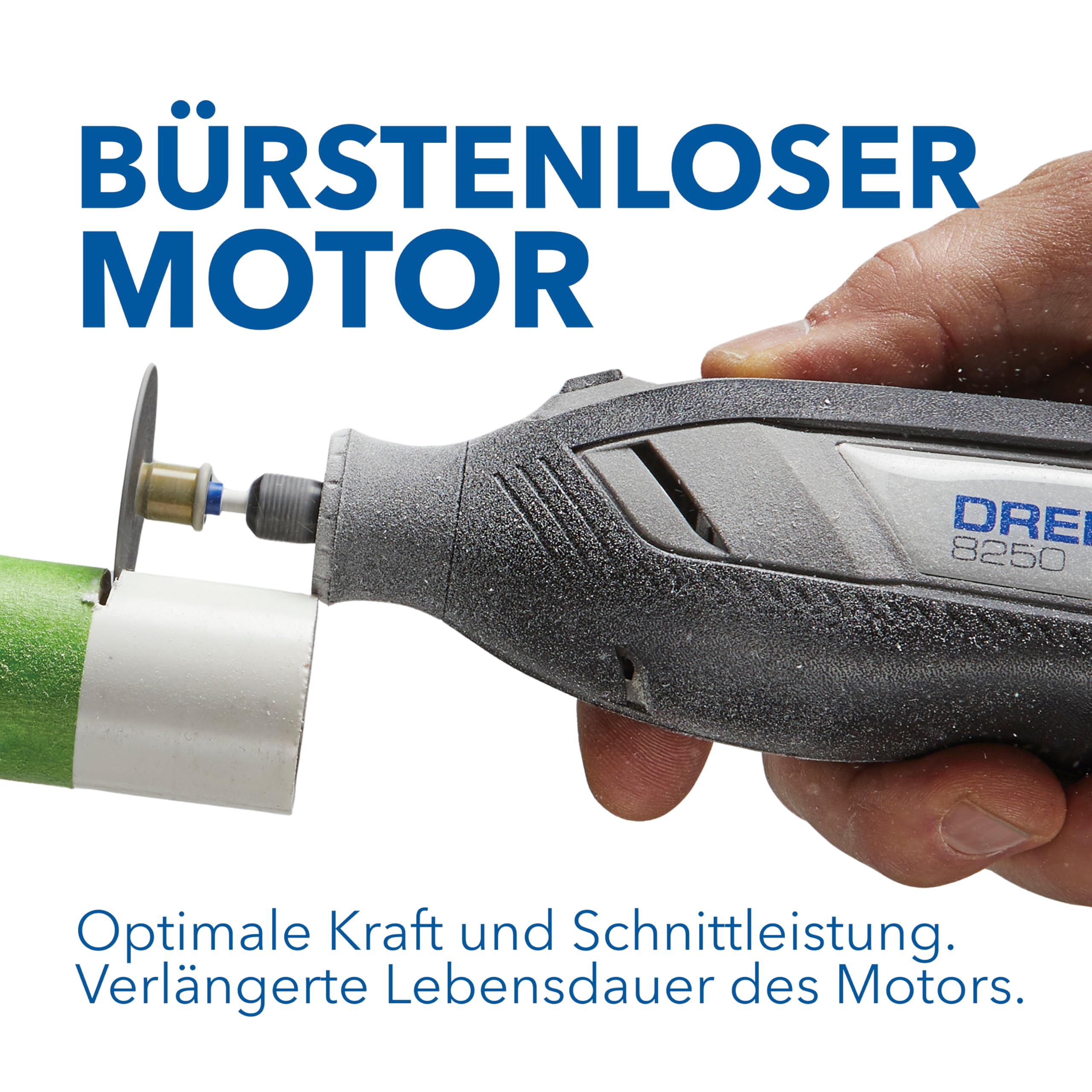 Dremel 8250 12V Akku-Rotationswerkzeug 5.000-30.000 U/min Bürstenloser Multifunktionswerkzeug Set mit Box, 65 Zubehören