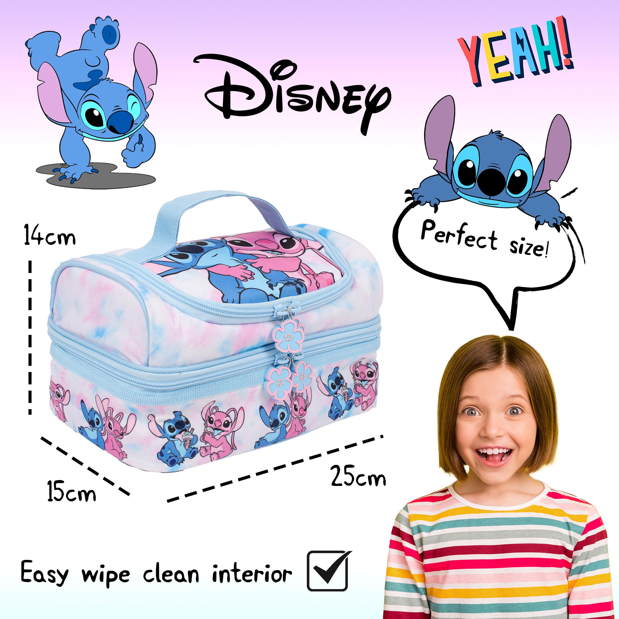 Image secondaire de Sac à déjeuner Disney Stitch multi-compartiments pour enfants