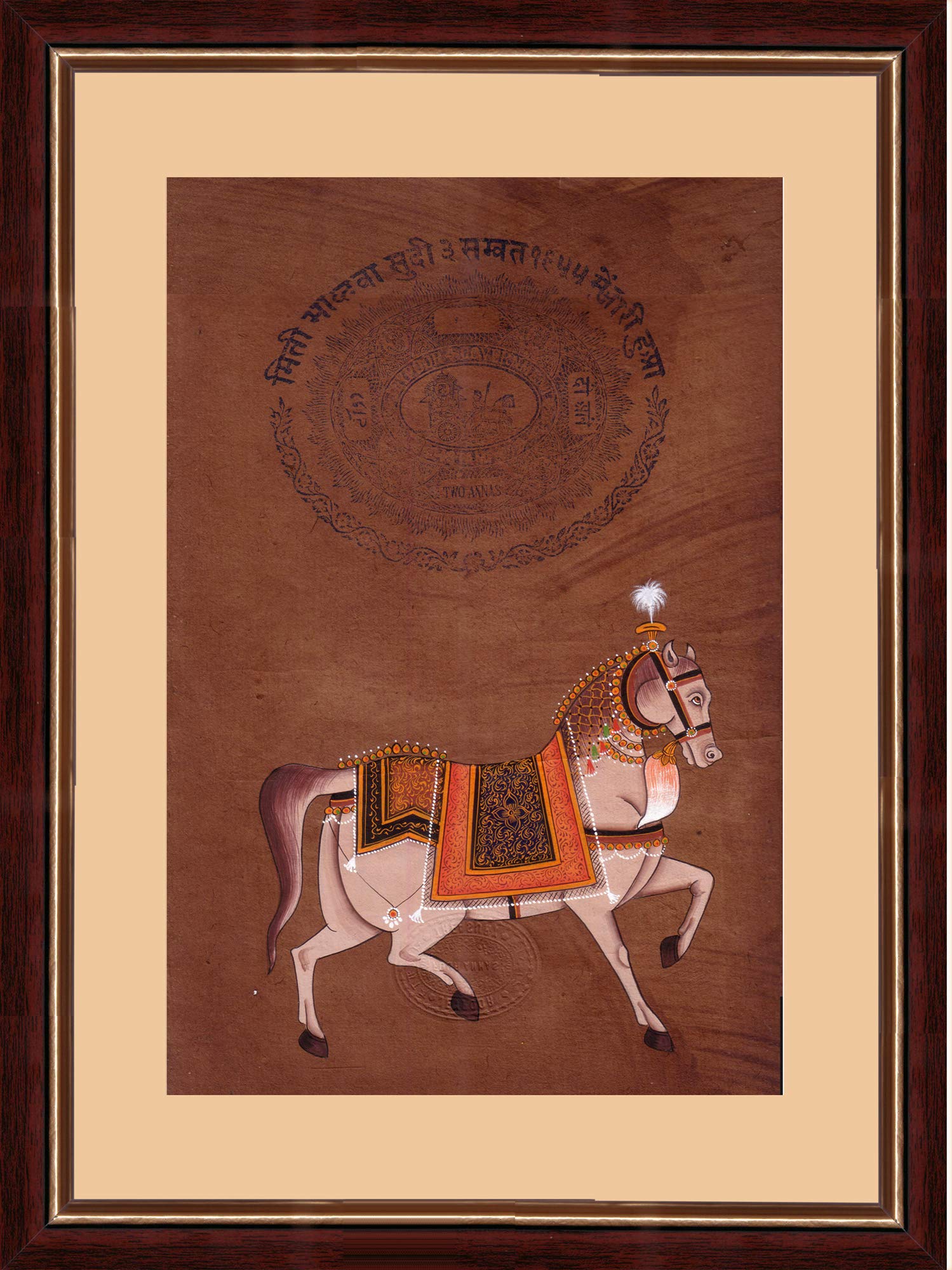 Amazon.com: Mughal Period Portrait of A Royal Decorated Horse