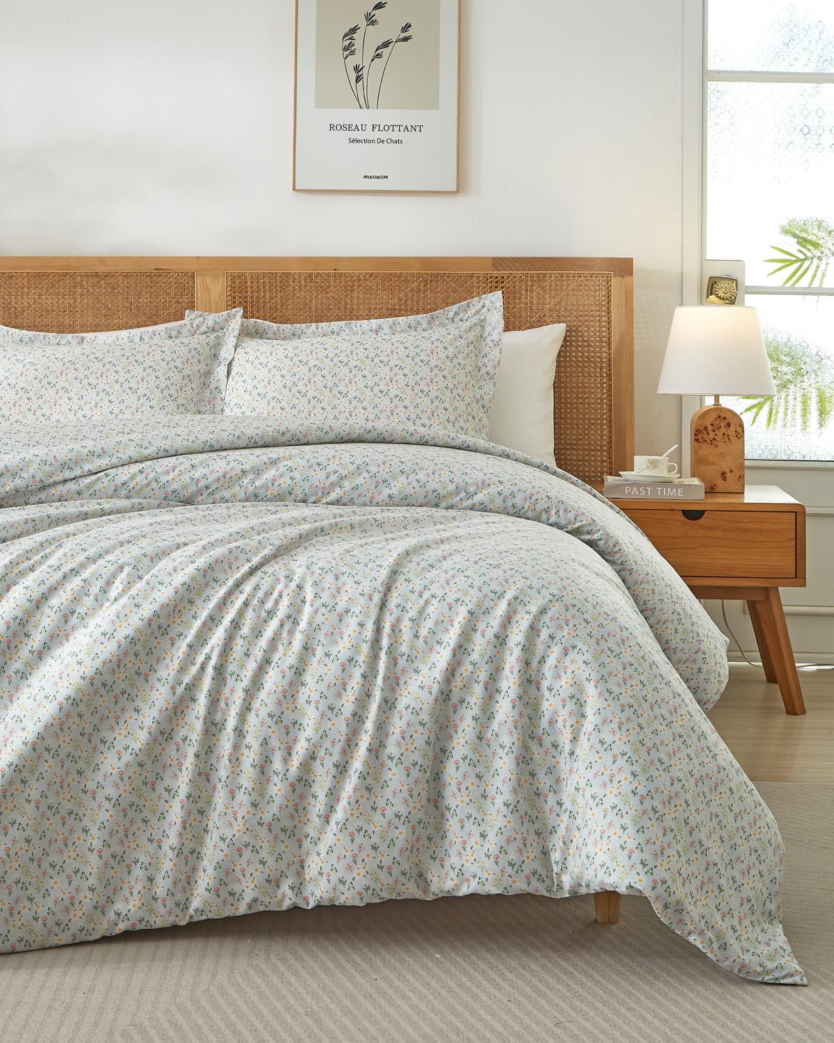 Duvet Cover Full - Floral Duvet Cover - 3 Piece - Sage Cottage Floral