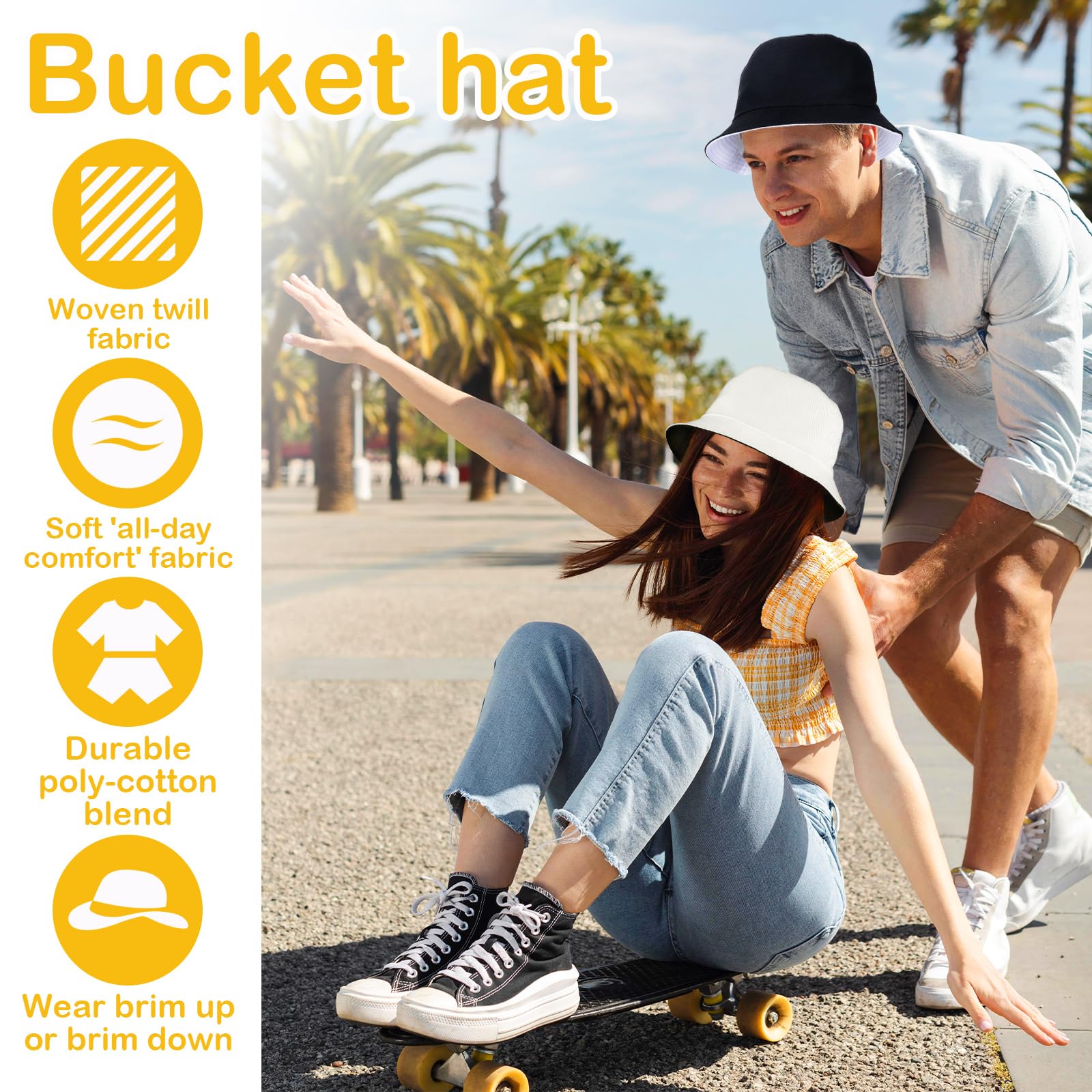 Sibba Kapelusz typu bucket dwustronna letnia czapka rybacka plaża słońce ochrona UV osłona przeciwsłoneczna szerokie rondo czapka z podszewką chłodząca na zewnątrz wakacje podróże wędkarstwo jesień