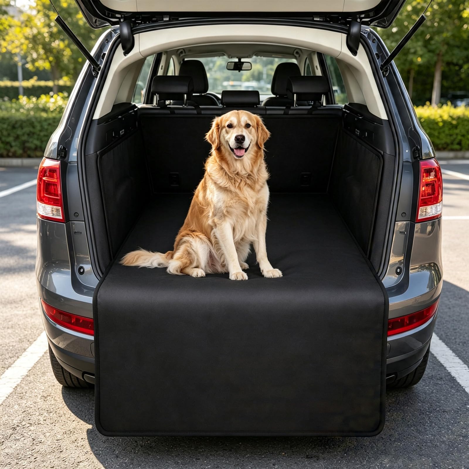 Protector para maletero de perro, 185 x 105 cm, resistente al agua, resistente a los arañazos, alfombrilla para el maletero del coche, para perros, viajes y transporte