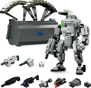 Mecha Frame Armed Forces Stryker 7003 - Light Gray Robot Mech Toy and Weapon Pack, Building Bricks for Mech Fans, Ages 14 and Up, Gift Ideas for Mech Fans