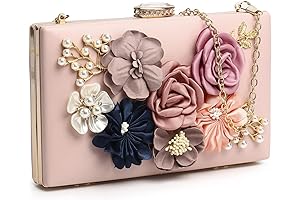 Floral Blush Clutch Purse for Women: A Timeless Accessory for Special Occasions