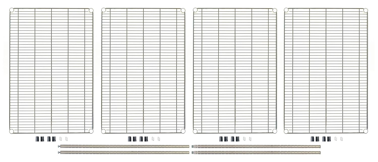 Rеvіеw Professional's Choice by METRO PC243674Z-4ADD 4-Shelf Wire Shelving Add-On Unit, Silver, 24W x 36L x 74H Flаѕh Dеаlѕ - 80% оƒƒ Professional's Choice by METRO PC243674Z-4ADD 4-Shelf Wire Shelving Add-On Unit, Silver, 24W x 36L x 74H
