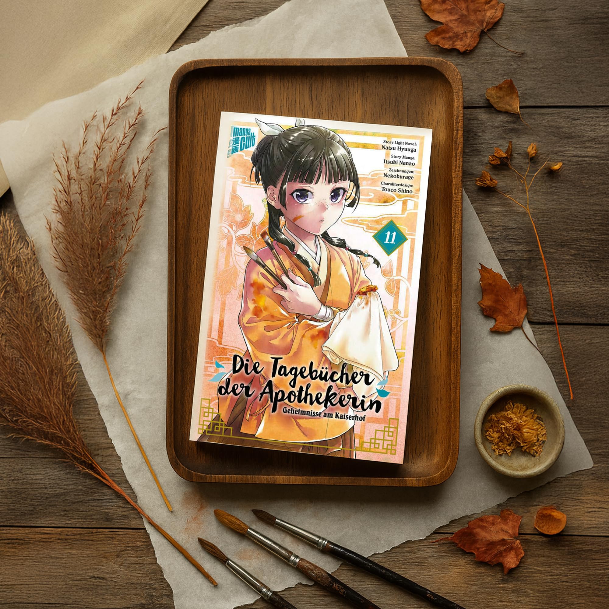 Die Tagebücher der Apothekerin Band 11-15 Bücherset – Natsu Hyuuga, Itsuki Nanao & Touco Shino – Maomao's Geschichten vom Kaiserhof – Romanreihe inkl. exklusivem Lesezeichen – Manga Light Novel