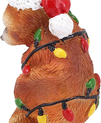 Miniatura 7 de Needzo Adorno navideño de panda rojo, decoración navideña para árboles, decoración de temporada para amantes de los animales, 3.25 pulgadas