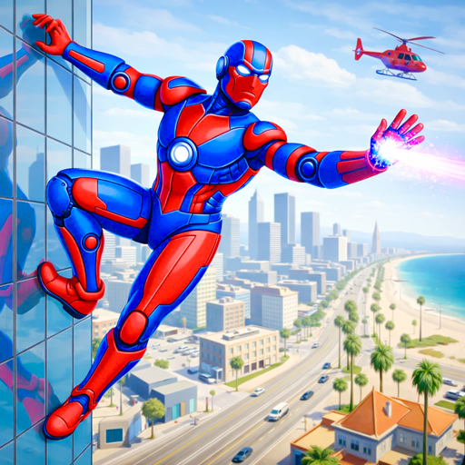 Misión de héroe super robot de velocidad de fuego 3D