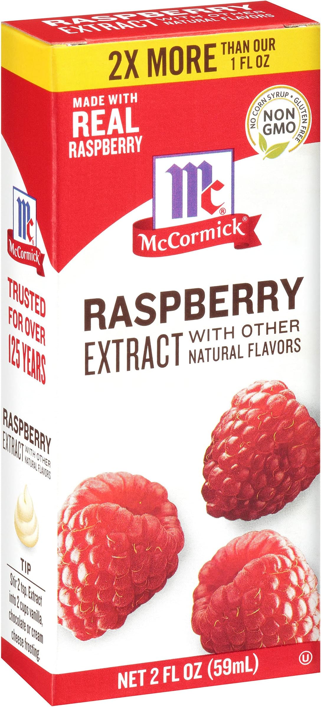 McCormick Raspberry Extract with Other Natural Flavors, 2 fl oz