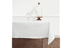Solino Cotton Linen Table Cloth – 58 x 120-inch Hemstitch