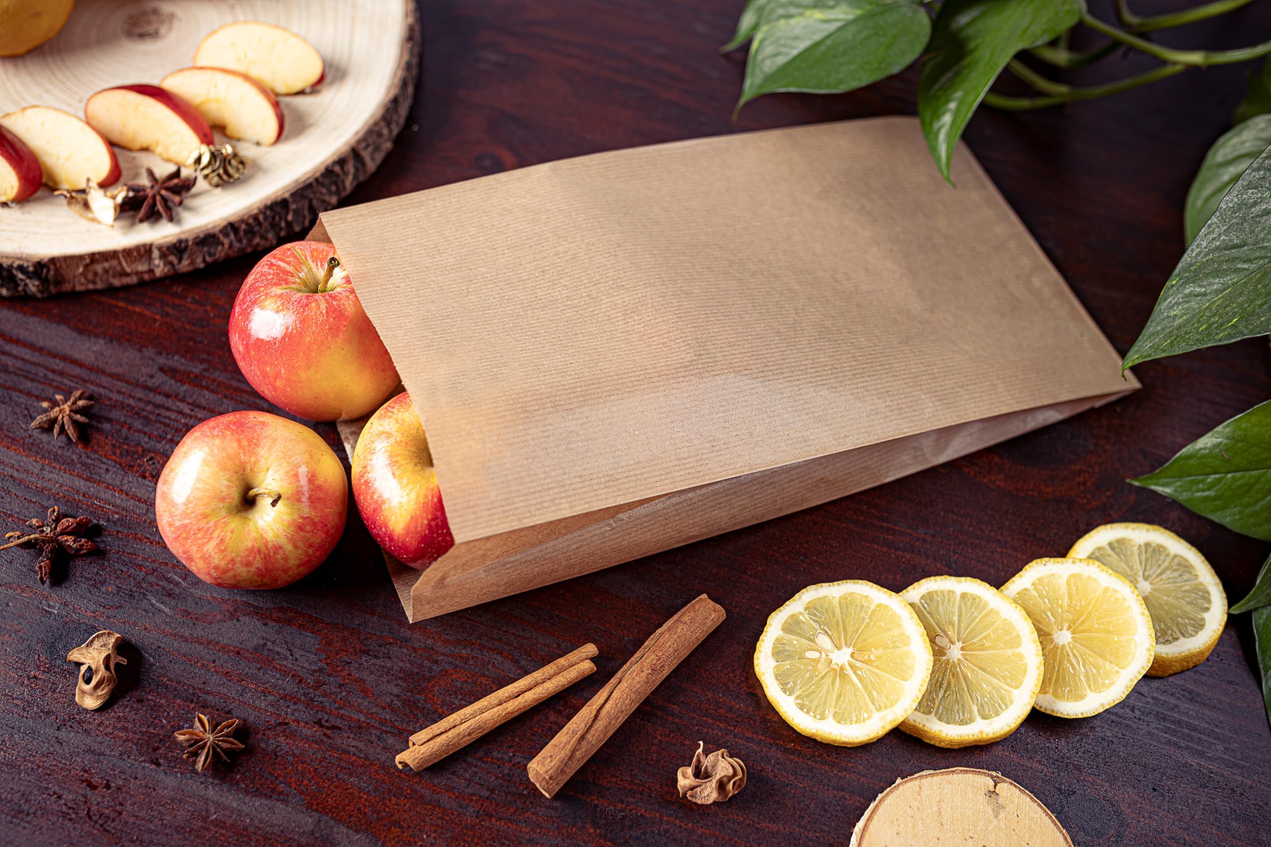 1000 Sacchetti 12 x 4,5 x 21 cm di carta marroni | sacchetto regalo | sacchetti carta per alimenti | buste piccoli | busta regalo grande | sacchi per alimenti | Cibo | Kraft | Pane | Panino