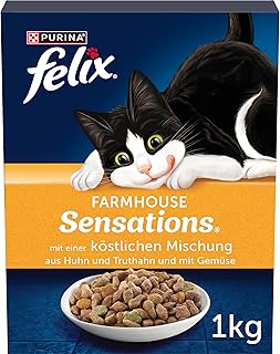 FELIX Farmhouse Sensations Dry Cat Food with Chicken and Turkey 1 kg product image