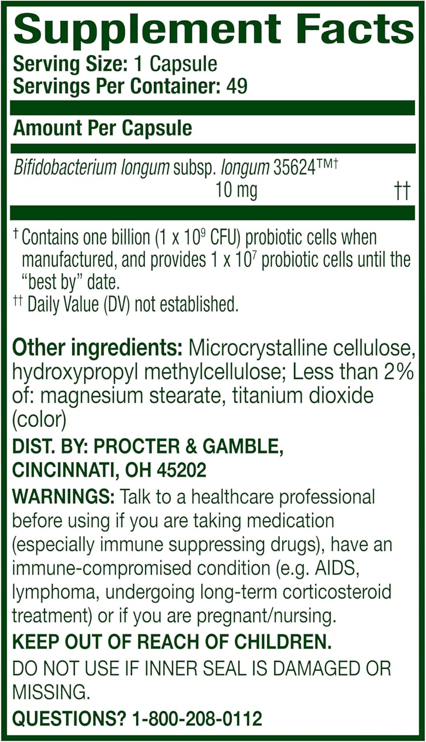 Align Probiotic, 24/7 Digestive Support*§, Probiotics for Women and Men, Probiotics for Digestive Health, Men and Womens Probiotic Capsules Help Relieve Occasional Bloating & Gas*, 49 Capsules - Image 7