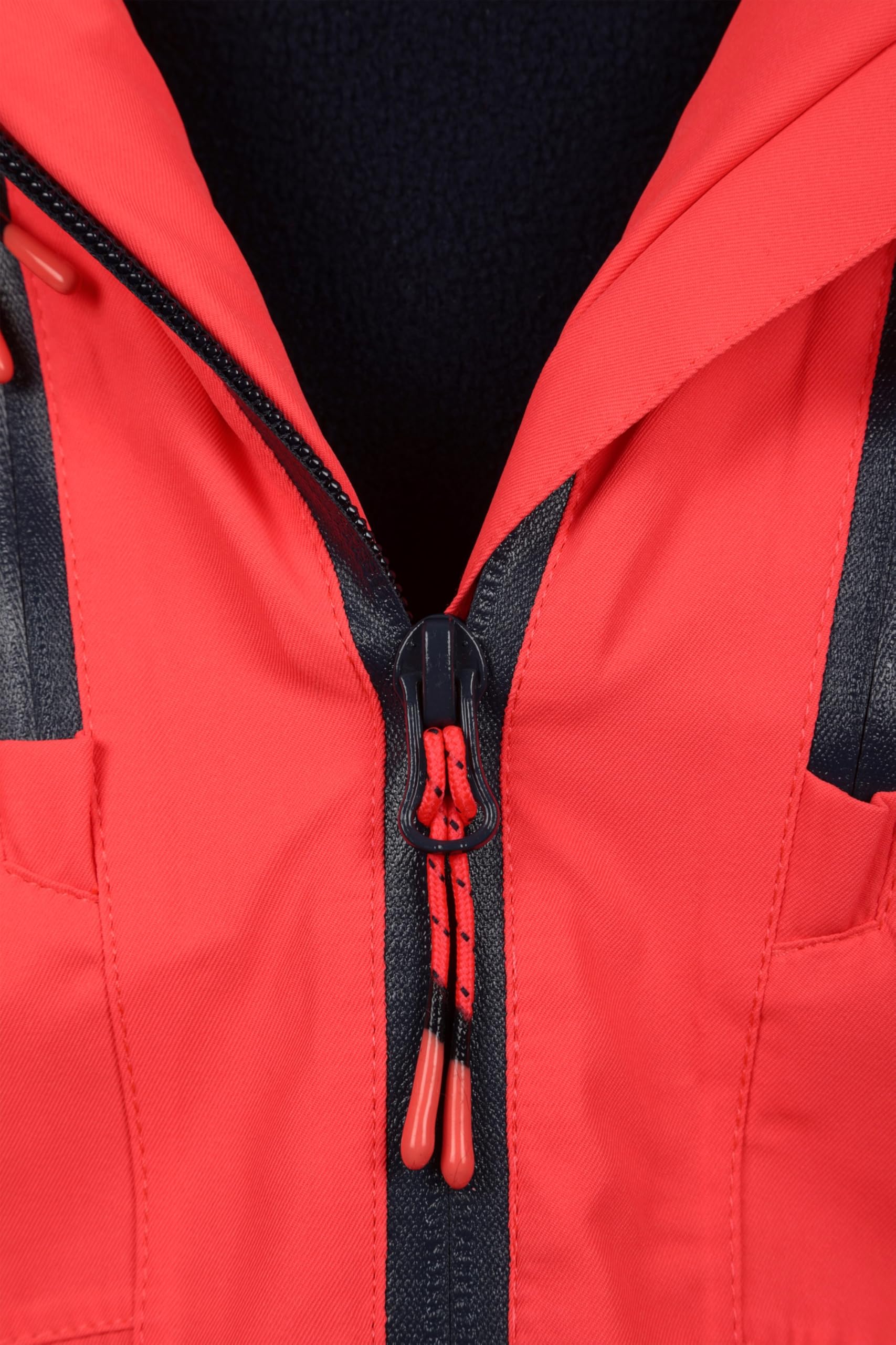 Mountain Warehouse Slalom Kids Extreme Veste de ski imperméable – Manteau rembourré doublé en polaire avec jupe de neige amovible, garçons et filles – Ski d'hiver, sport, marche