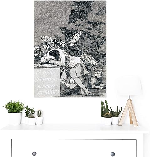 Miniatura 2 de De Goya The Dream Of Reason Brings Forth Monsters - Póster decorativo para pared, mural prémium