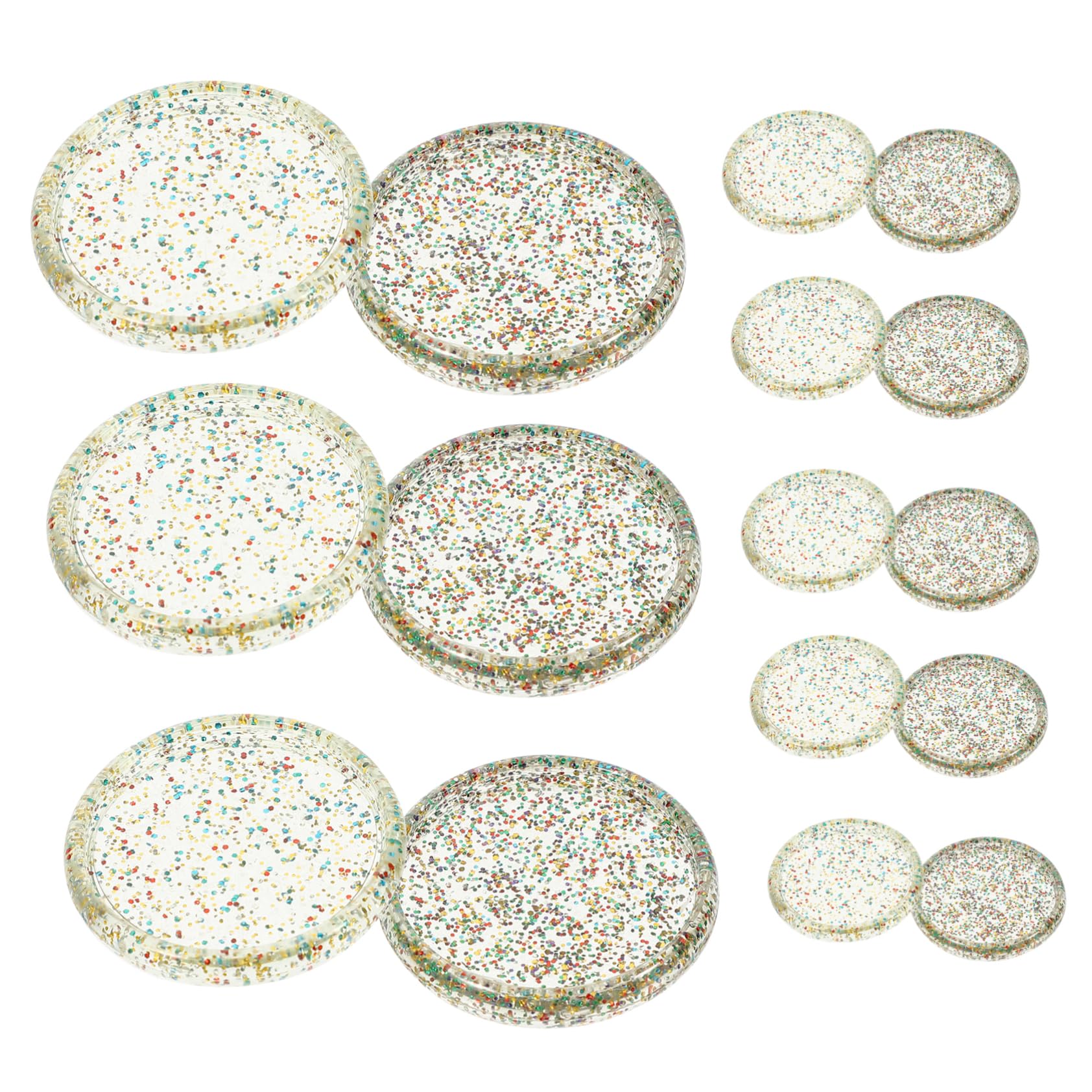 Angoily 5 Series Discos De Encuadernación Redondos Para Planificadores Y Cuadernos Para Bricolaje Y Escolar Flexible 30 Piezas X 5