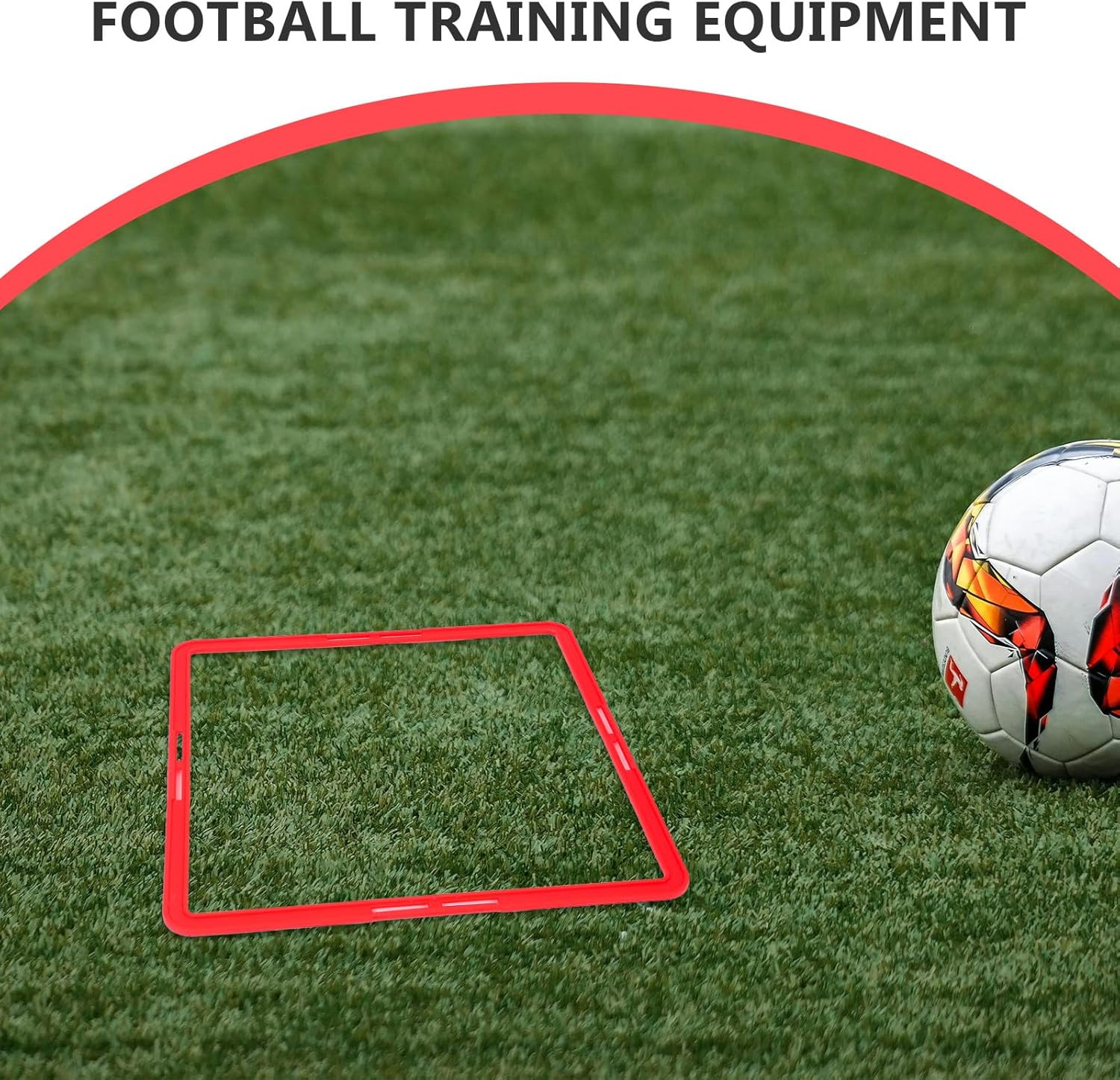 NOLITOY 6pcs Portable Agility Rings Multi-Function Football Training Rings Soccer Speed Training Circles for Outdoor Sports