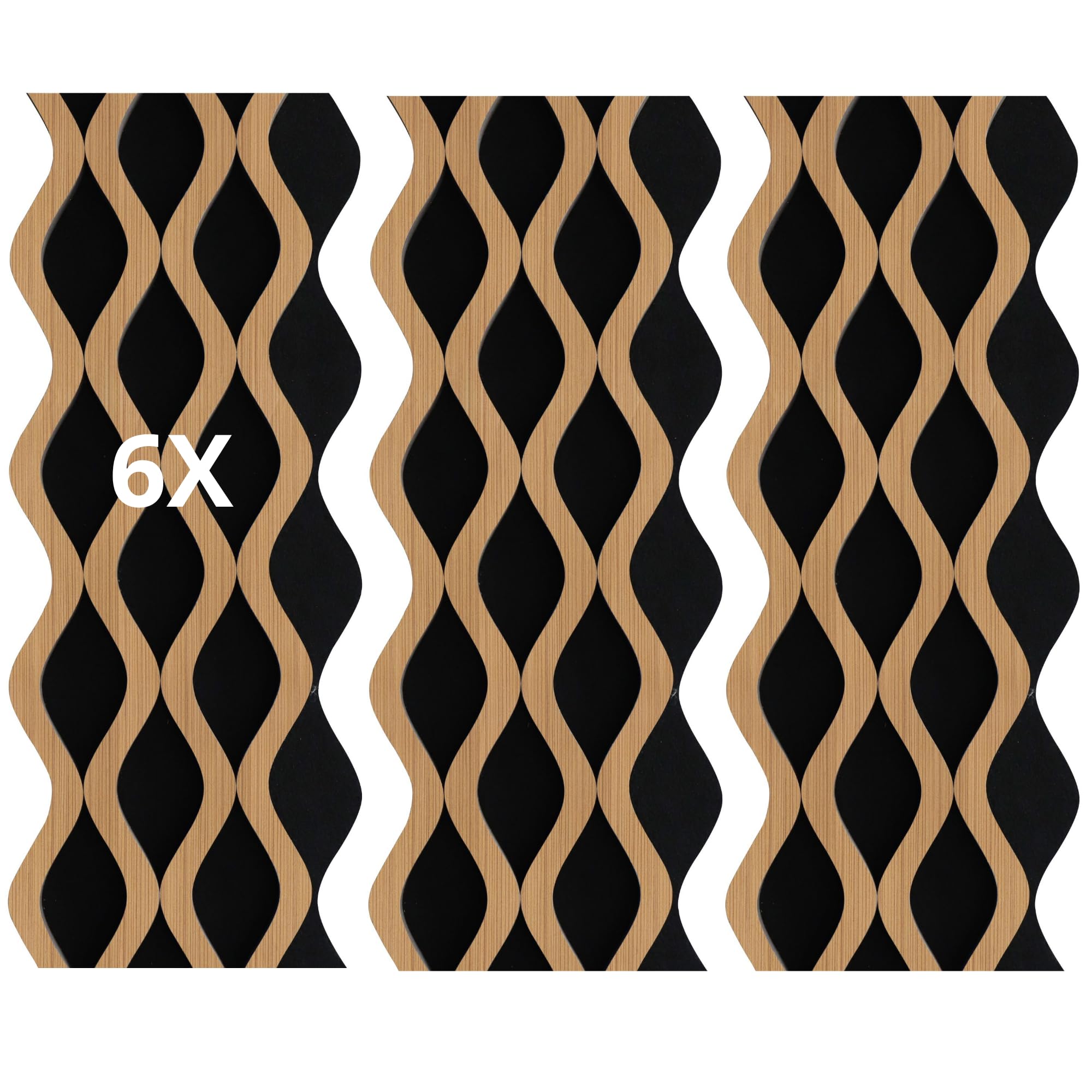 Juego de 6 paneles efecto de listones para revestimiento de pared de techo de polímero, plástico, interior y exterior, 20 x 240 cm, encastre lateral, recortables, rígidos, decorativos, marrón, madera