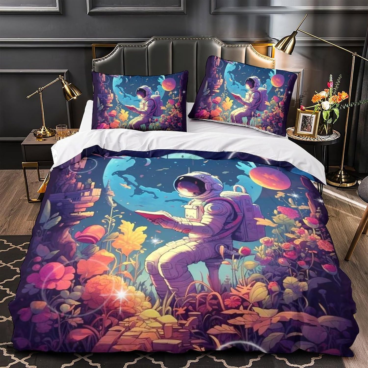 Ropa De Cama Infantil Niña 3D Personajes De Dibujos Animados 260X230 Cm Imprimiendo Funda Nórdica Y Funda De Almohada Estudiante Cama - Antialérgico Cómodo Suave Fácil De Limpiar-85124140923