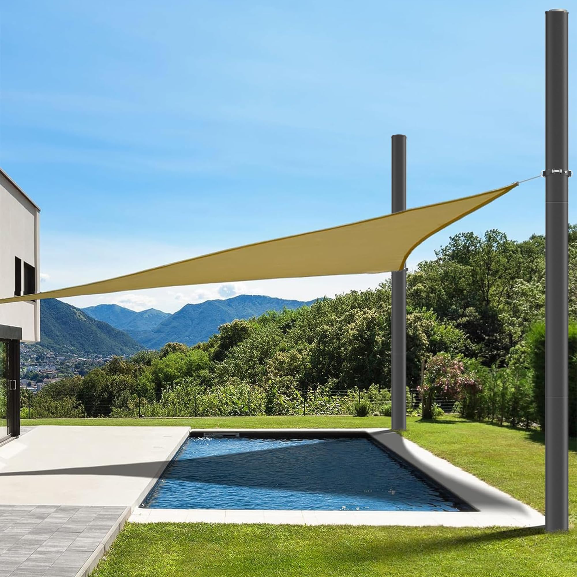 Miveda 12Ft Spiral Drill Bit Shade Sail Poles