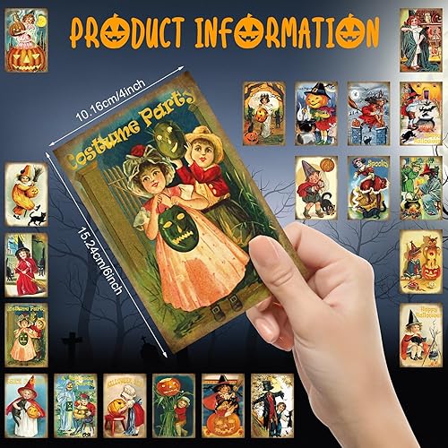 Miniatura 5 de Nuanchu 80 tarjetas vintage de Acción de Gracias a granel 4 x 6 postales de Acción de Gracias, tarjetas de felicitación de agradecimiento, tarjetas