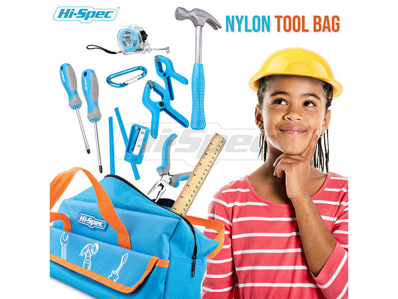 Amazon.com: Hi-Spec 18pc Blue Kids Tool Kit Set & Child Size Tool