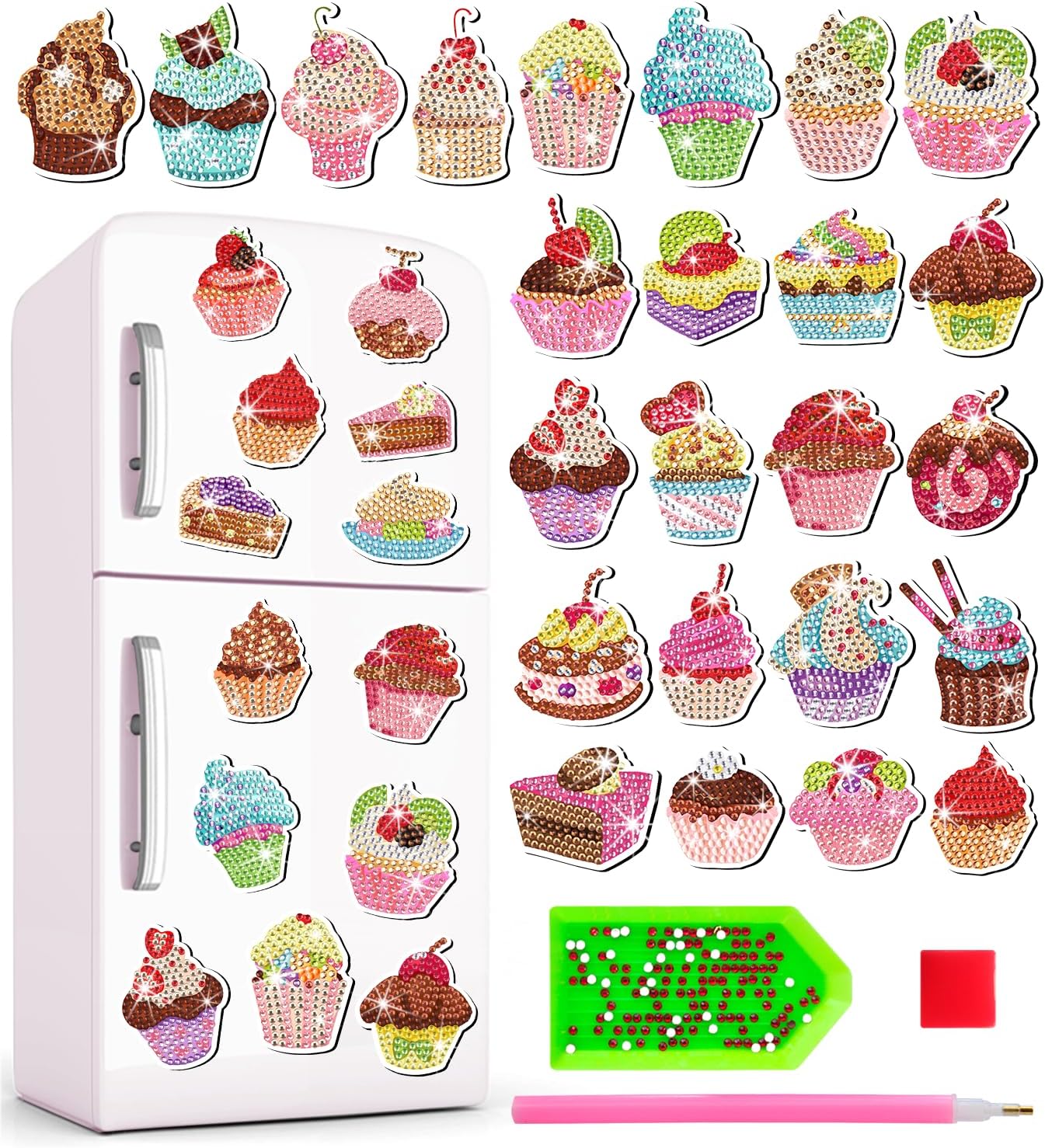 Fulloadris 30 PCS Diamond Painting Kits Small