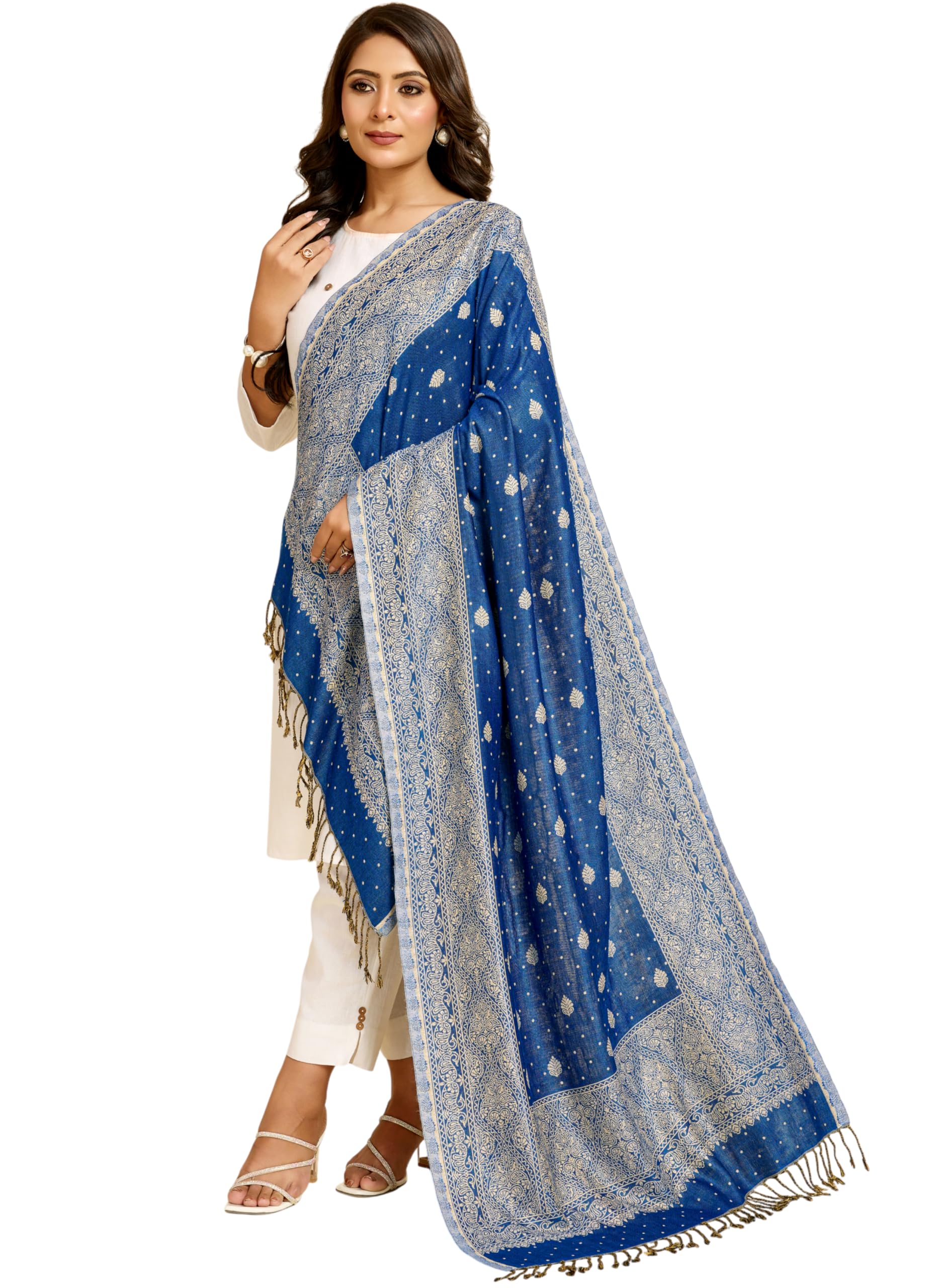 Women's 100% Soft Viscose Woven Women's Scarf, Stoles (28" x 80")