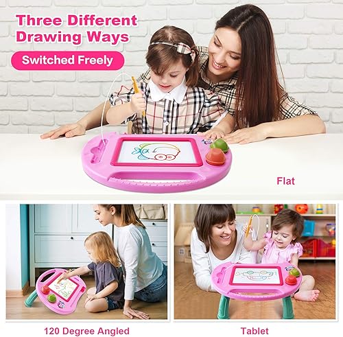 Miniatura 2 de Juguetes para niñas de 1 a 2 años, tablero de dibujo magnético, juguetes para niñas de 2 a 3 años, tablero de garabatos borrable para niños, juguete