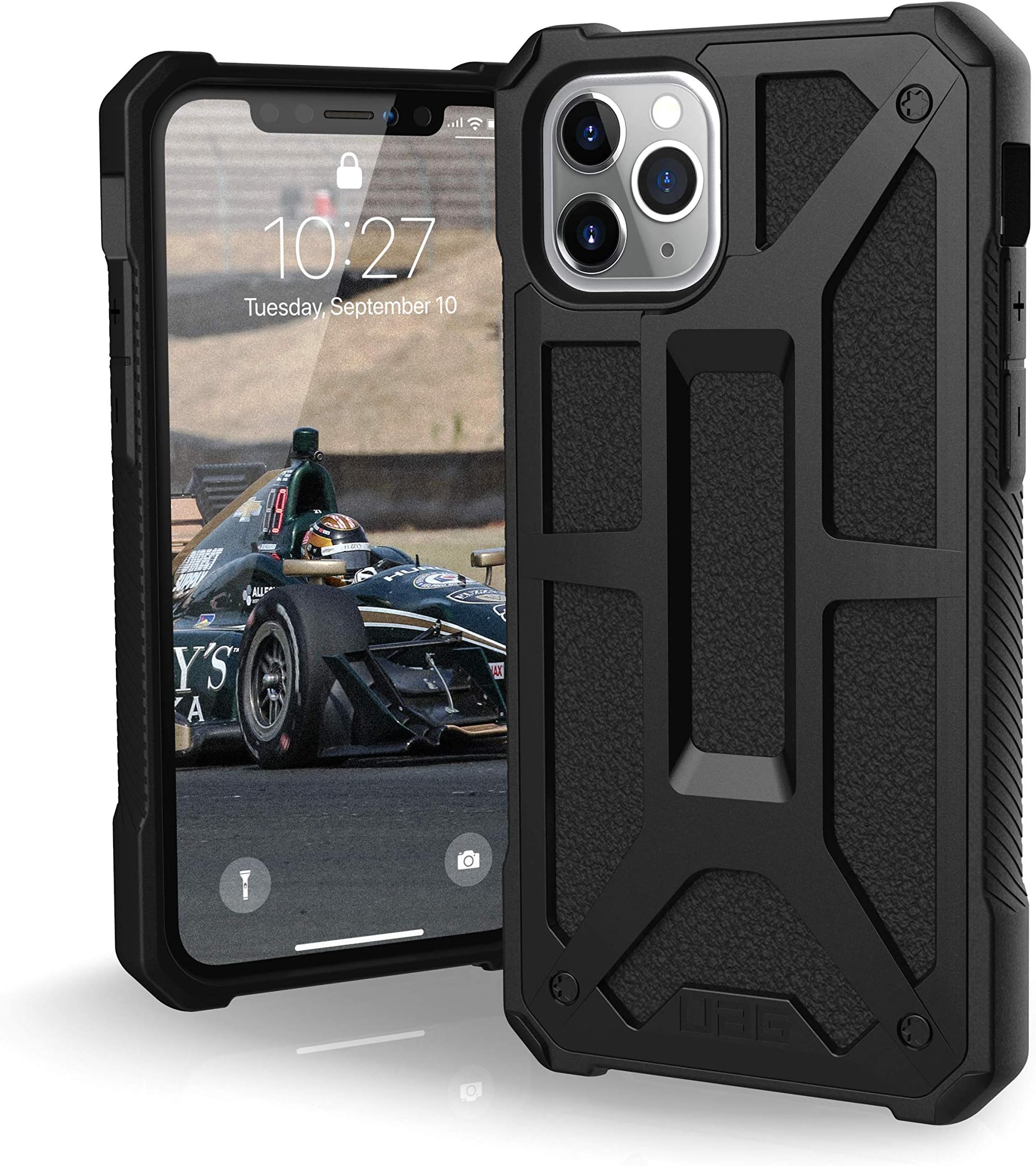 UAG Designed for iPhone 11 Pro [5.8-inch screen] Monarch Feather-Light Rugged [Black] Military Drop Tested iPhone Case
