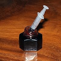 Vista 4 de Paquete de 5 jeringas de llenado de tinta prémium de 0.2 fl oz / CC con punta de aguja roma de plástico para pluma estilográfica