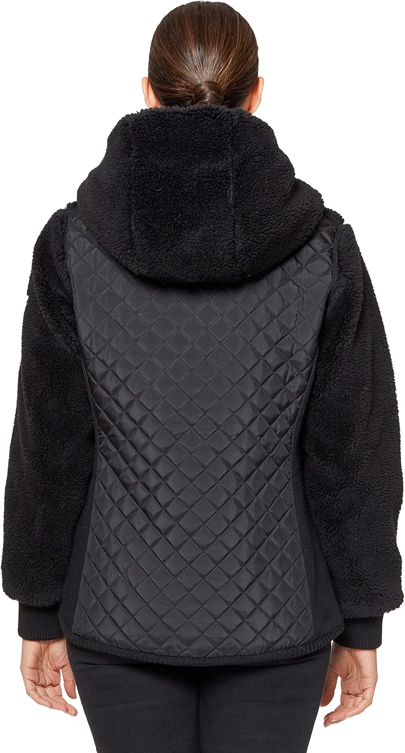 Koolaburra by UGG Women's Long-sleeve Hooded Outerwear Fleece Jacket