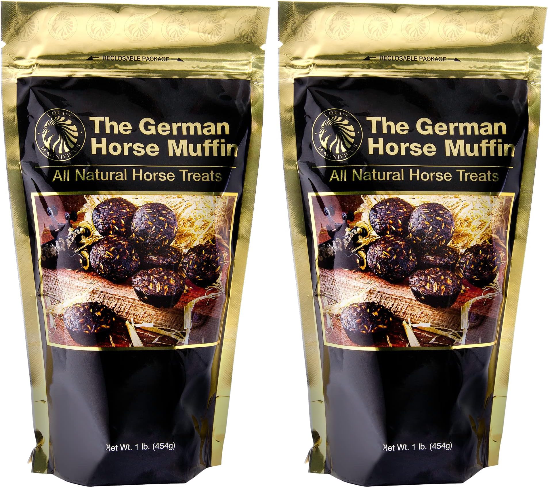 STONEMUSLE The German Horse Muffin All Natural Horse Treats 1lb (Pack of 2)