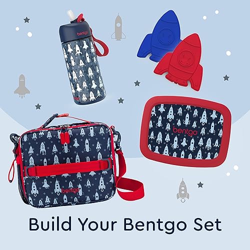 Vista 25 de Bentgo Buddies - Paquetes de hielo reutilizables con purpurina, bolsas de hielo delgadas para loncheras, bolsas de almuerzo y enfriadores, Glitter