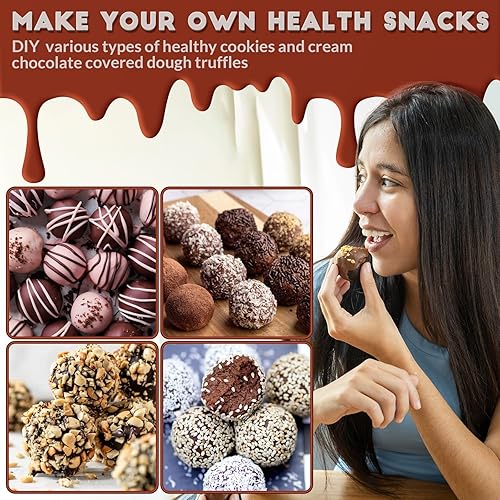 Miniatura 60 de Moldes de bomba de cacao para chocolate caliente, silicona hemisferio de 2.5 pulgadas, paquete de 3, molde semicircular, 6 cavidades, circular, sin