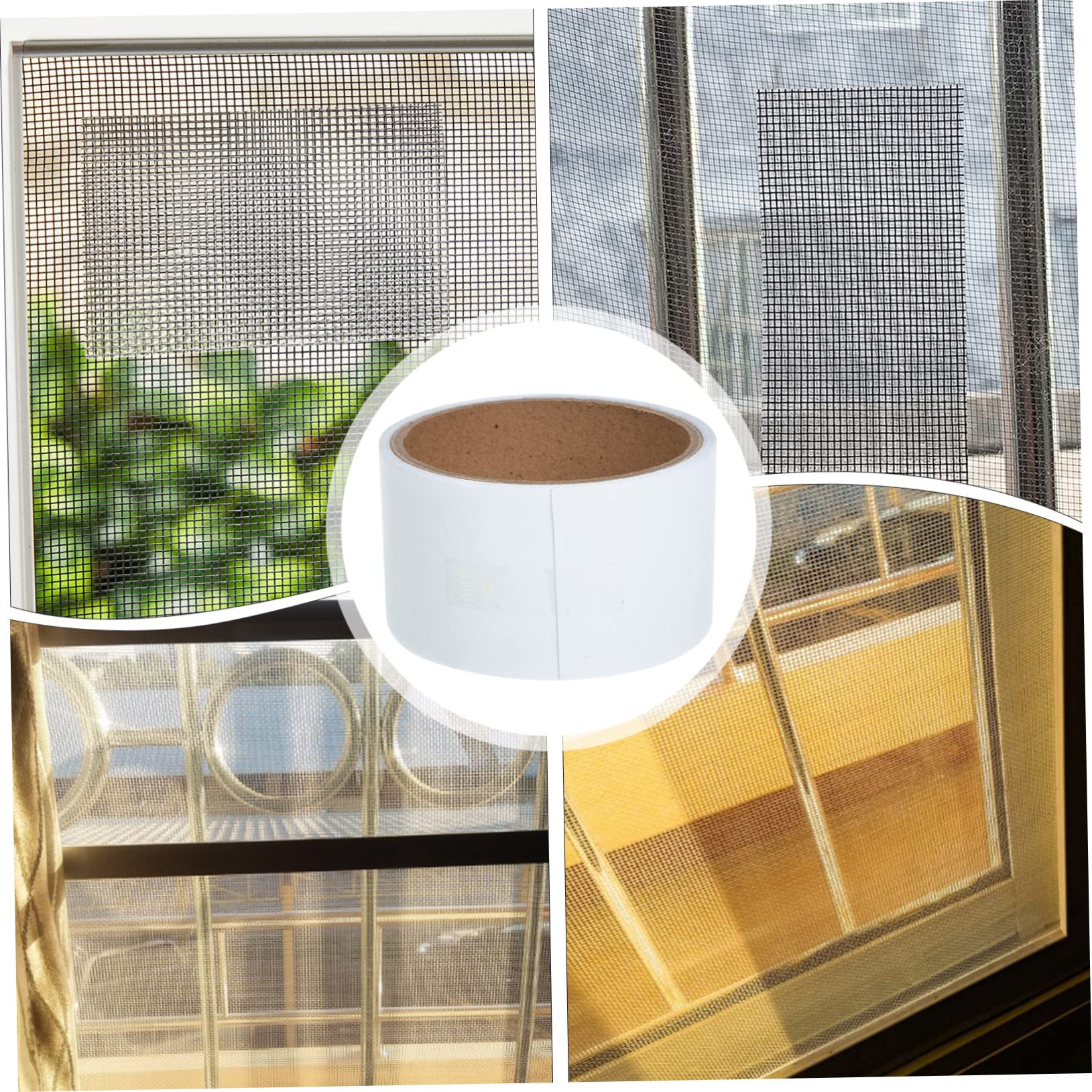STOBOK 5 Rollen Screen Reparaturband Selbstklebend Stark Haftend für Verschiedene Oberflächen zur Reparatur von Löchern und Rissen Fliegengittern Türen und Zelten
