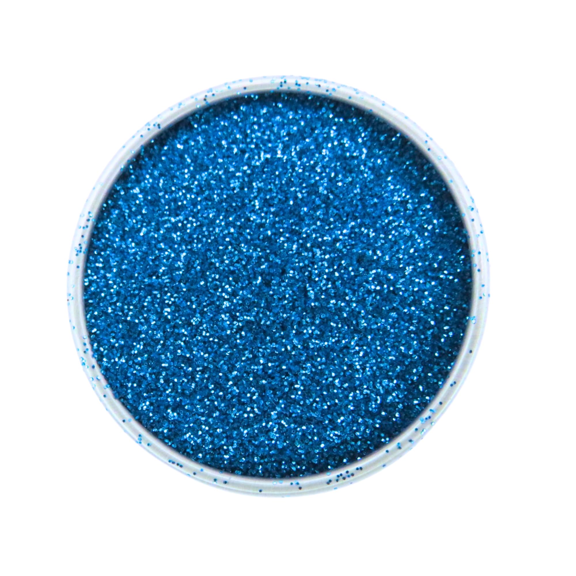 Blue Fine Eco Friendly Biodegradable Glitter - Face, Body, Hair, Nail Art Glitter - 6 Gram Pot Loose Vegan Glitter (Sky Blue Fine) - Image 2