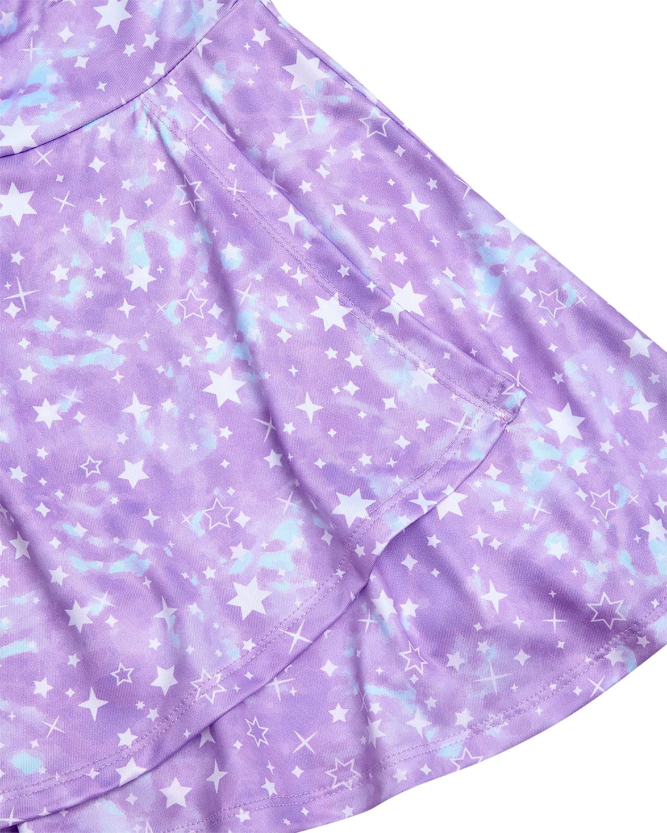 RBX Conjunto de falda deportiva para niñas, traje de entrenamiento de 2 piezas con camiseta gráfica de rendimiento y falda atlética para niñas