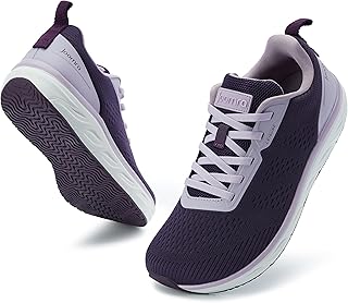 Women's Wide Walking Tennis Shoes | Athletic Running Sneakers | Wide Toe Box & Rubber Outsole