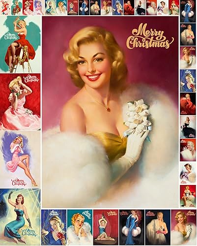 Vista 77 de Decoupage - Paquete de papel (35 hojas de 6 x 8 pulgadas), adorables sombreros esponjosos de gatos i Stanta con regalos y decoraciones navideñas