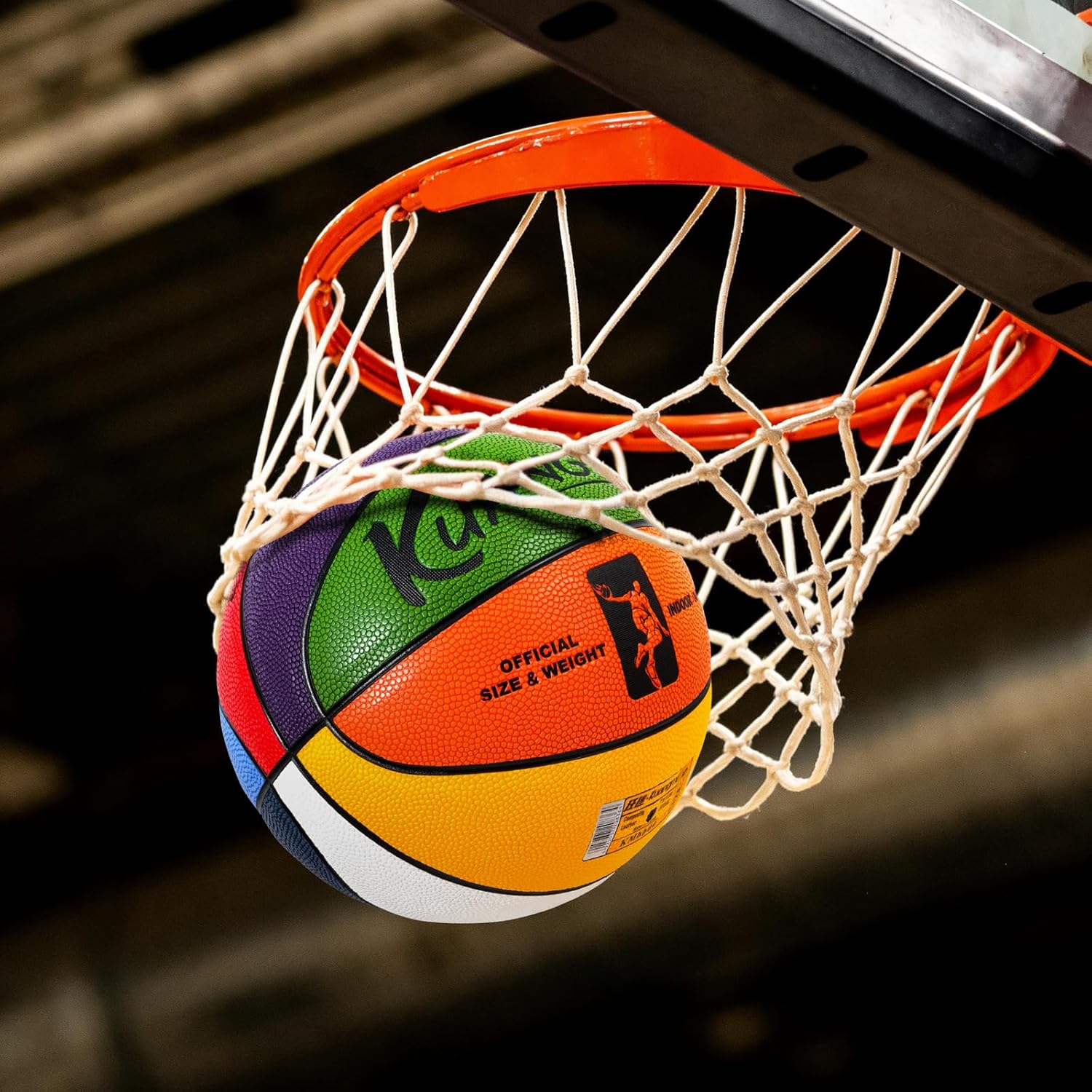 Kuangmi Colorful Street Basketball for Men Women Youth