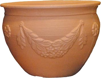 Tusco Products GB16WTC Mediterranean Inspired Garland Garden Planter, 16", Washed Terra Cotta