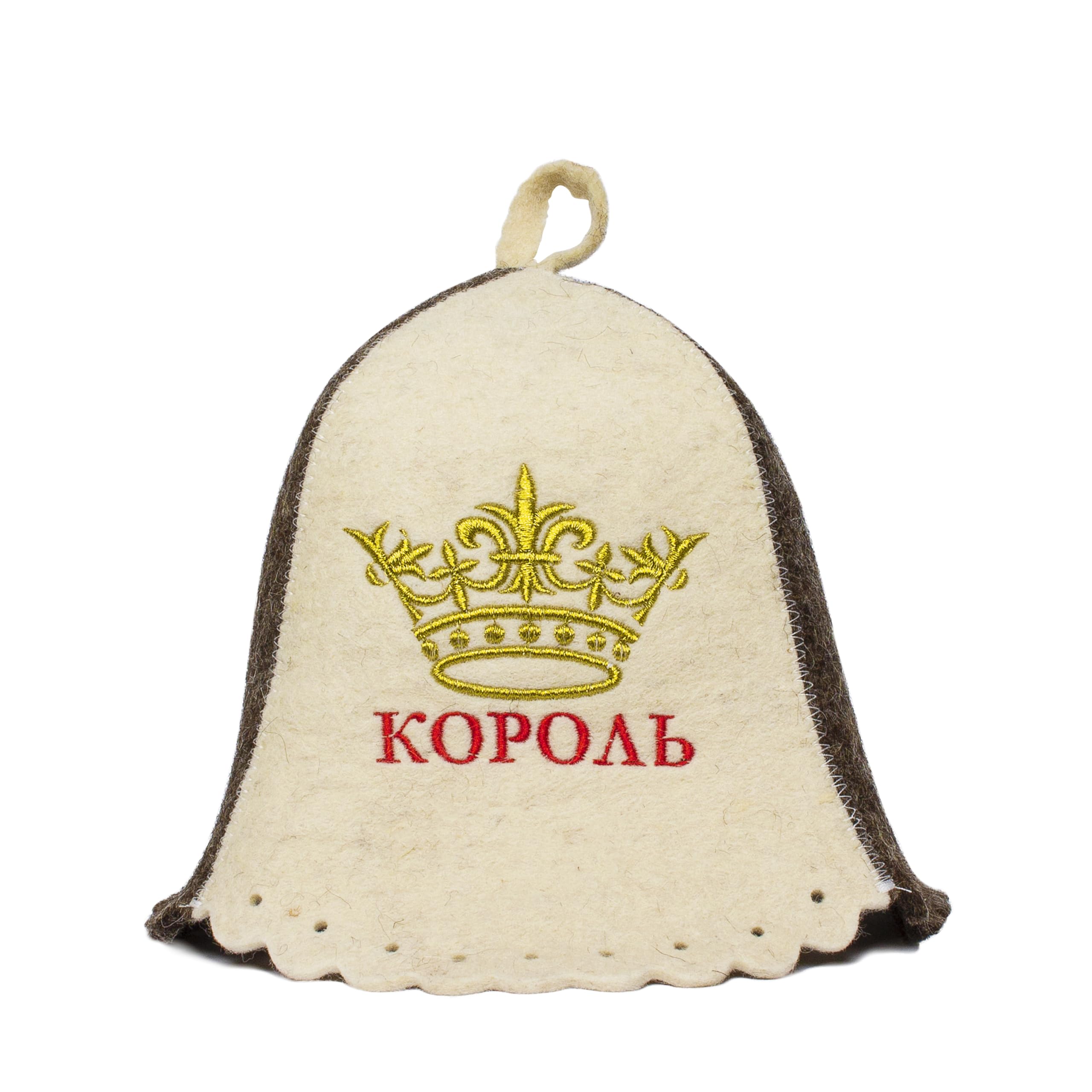 ASKOLD Wool Sauna Hat Banya Hat for Men Russian Embroidery, Finnish Sauna Hat Felt Mens Sauna Hat Wool Sauna Cap for Men Felt Russian Sauna Hat for Men