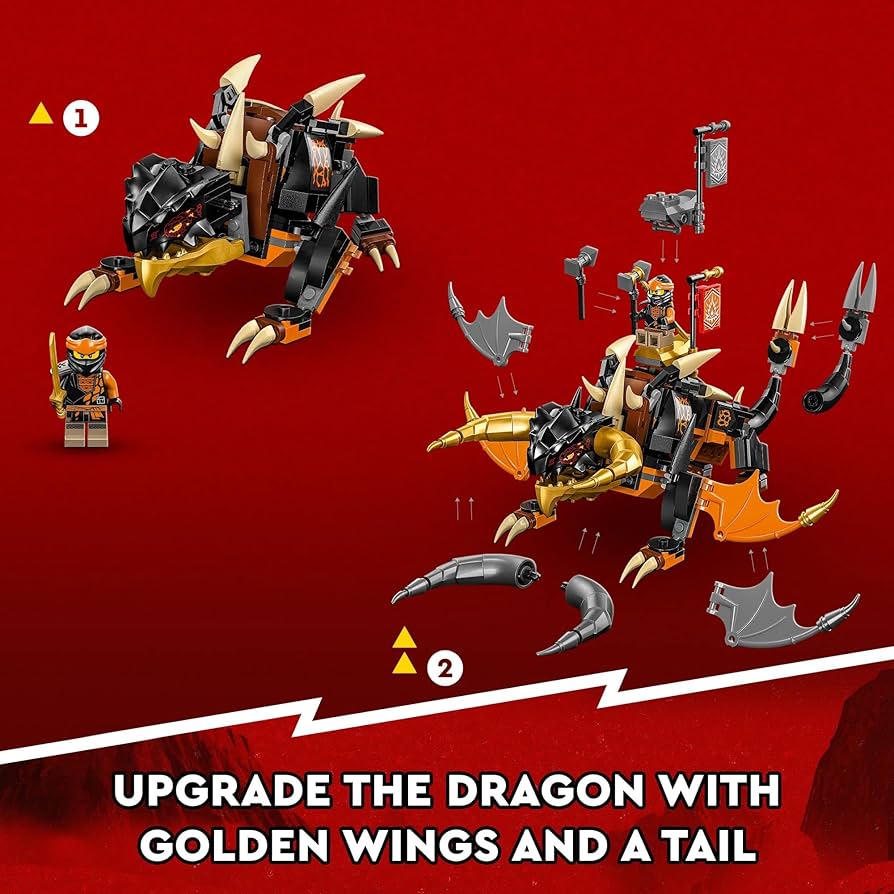 LEGO NINJAGO Cole's Earth Dragon EVO 71782, Upgradable