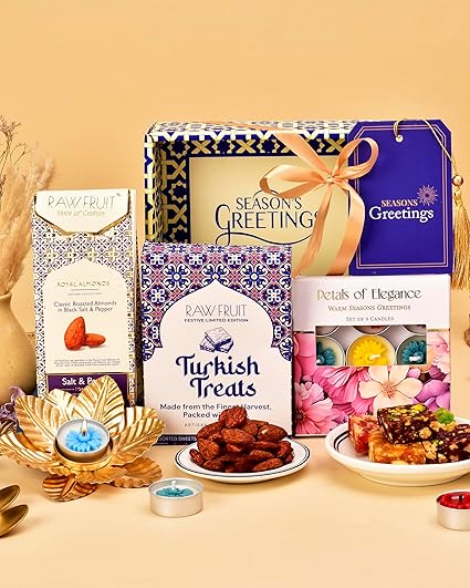 Diwali Gifts for Family and Friends - Diwali Gifts for Employees, Diwali Gift Hampers Dry Fruits Gift Pack Gift Pack for Diwali Diwali Gifts Dry Fruits and Sweets Gift Pack