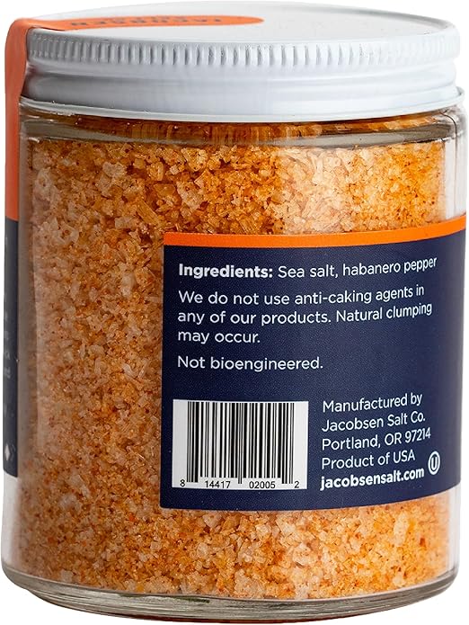 Sal Kosher Jacobsen Salt Co. Habanero 4.23 oz miniatura 2