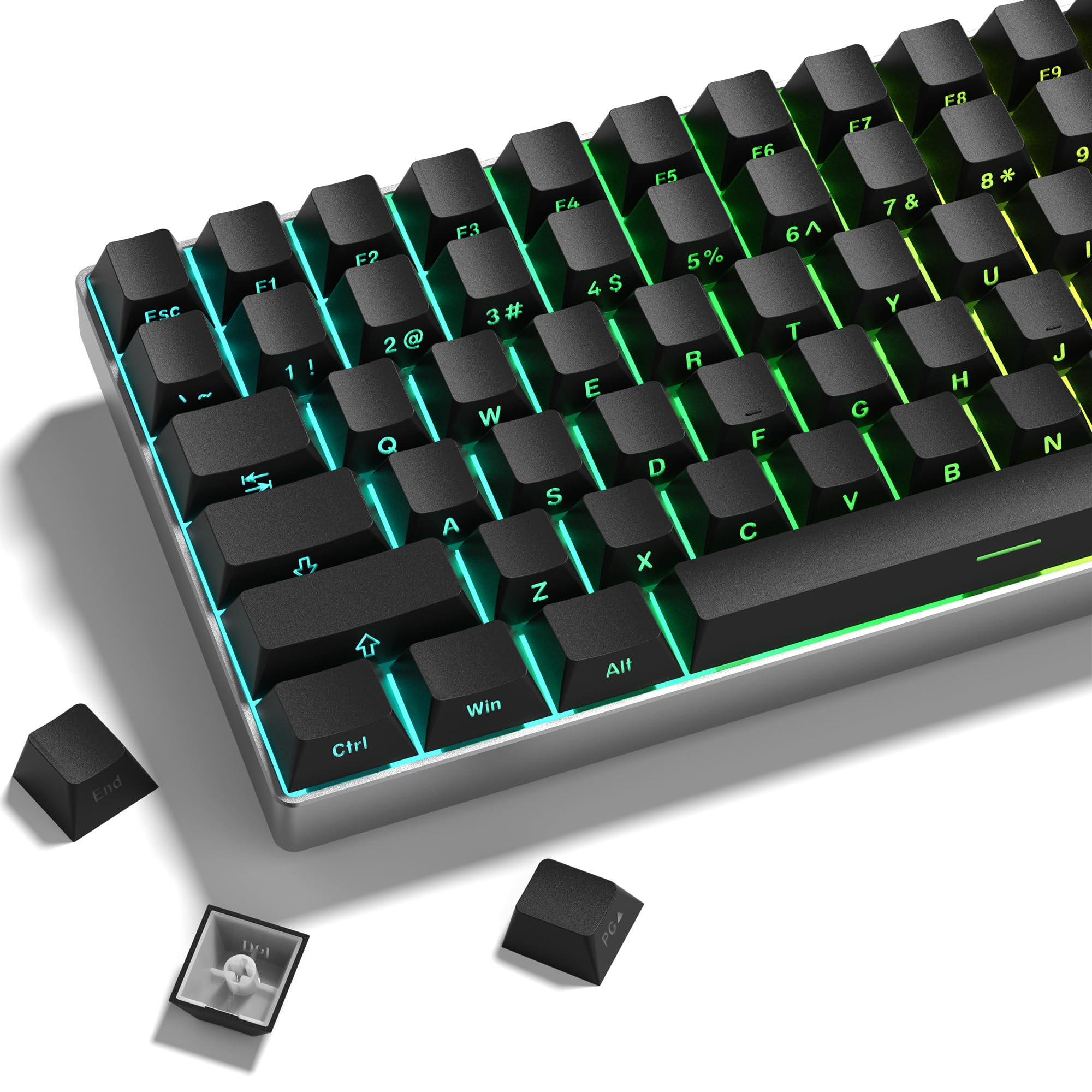 Amazon | キーキャップ Womier ダブルショット PBT キーキャップセット