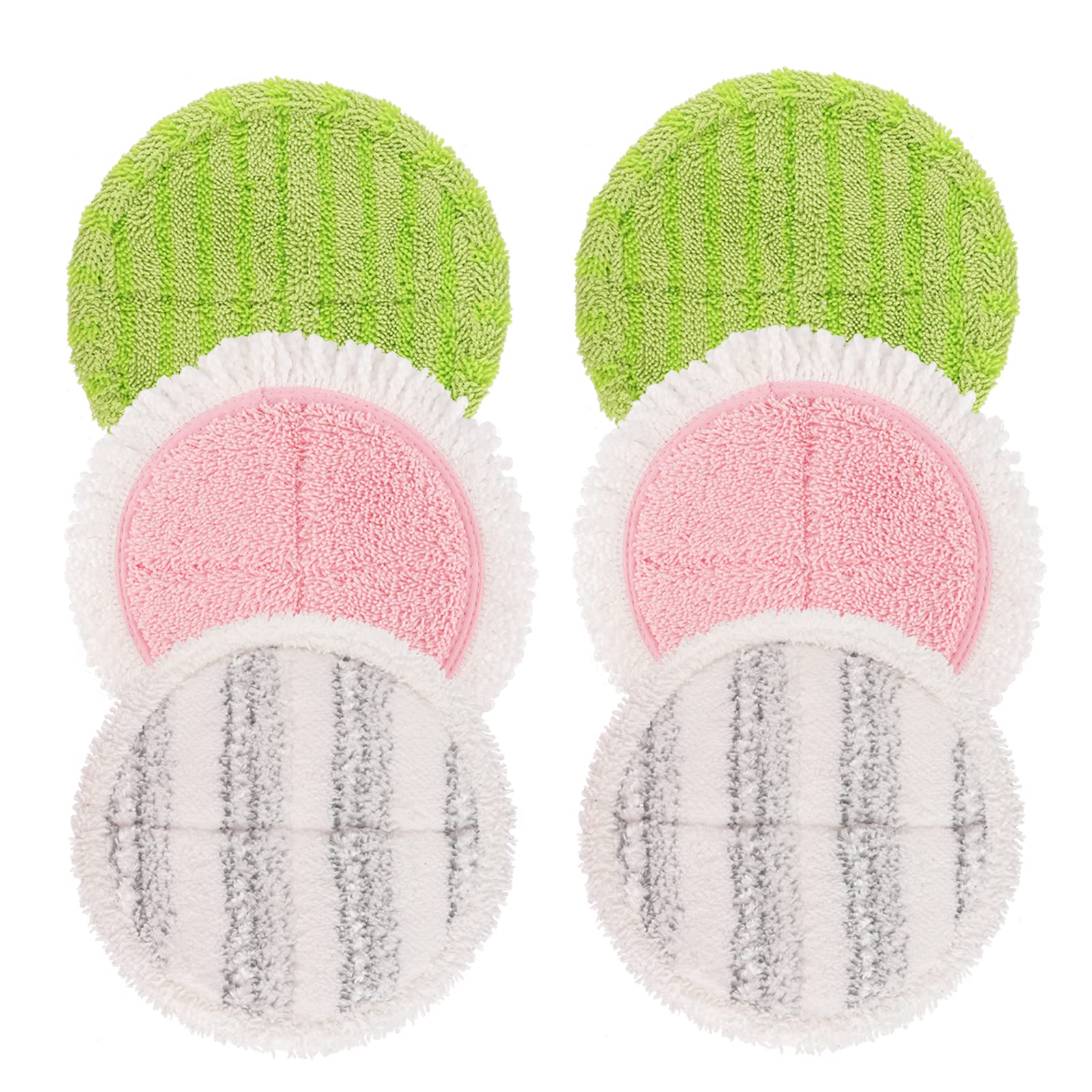 Electric Mop Pads - 6 Pack Replacement Electric Cleaning Pads for G700 & P700 Mop,6.3 inch Cleaning & Waxing Mop Pads