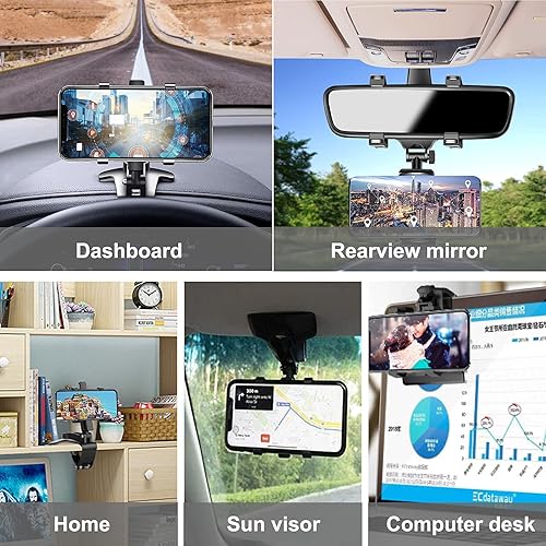 Miniatura 6 de Soporte para teléfono de automóvil súper estable gancho de ventilación de aire soporte para teléfono celular manos libres cunas de automóvil ajuste